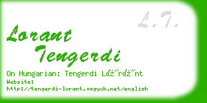 lorant tengerdi business card